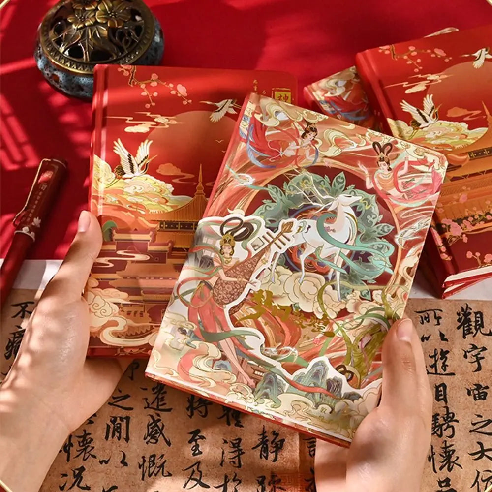 Antiquities Chinese Style Notebook Notepad Beautiful Colorful Page Scrapbook Writing Journal Handbook Students