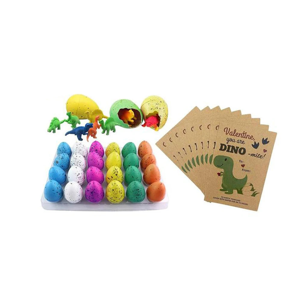 New 2023 Gift Magic Hatching Growing Dinosaur Egg Treat Kids Birthday Party Favor Baby Shower Guest Gift Pinata Educational Toys Valentines Gift