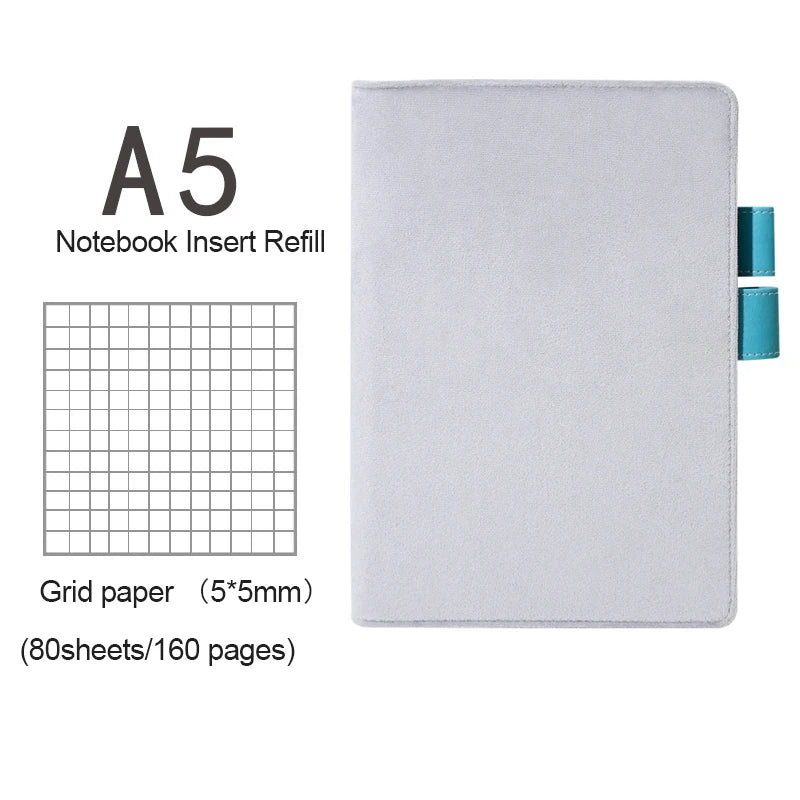 Fromthenon Fabric Cover Notebook Grid Lined Blank Paper Journals A5A6 Japanese Hobo Planner Diary notepad Stationery