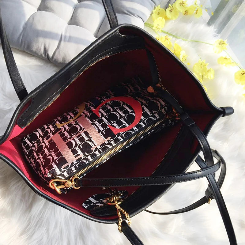 CH Large Capacity Handbag Design Brand Women's Bag Multi-purpose Fashion Sub Mother Bag Design Sense of Hundred Shopping