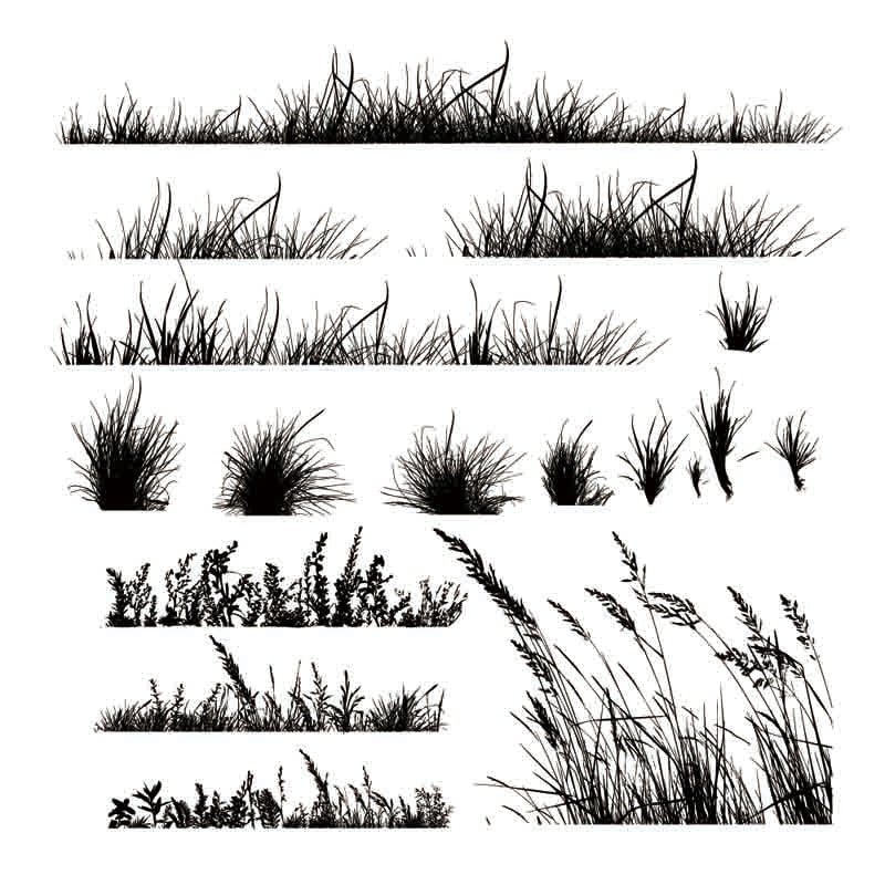 Grass  Clear Silicone Stamp/Seal for DIY Scrapbooking/photo Album Decorative Clear Stamp Sheets Rubber Stamps