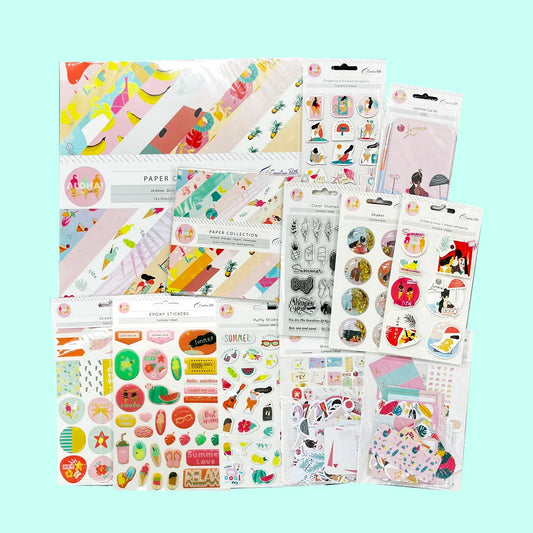 Creative Path Value Pack For Scrapbooking Kit Paper Crafts Set Card Making Series Accessories 10pcs Journal Decoration Lucky Box