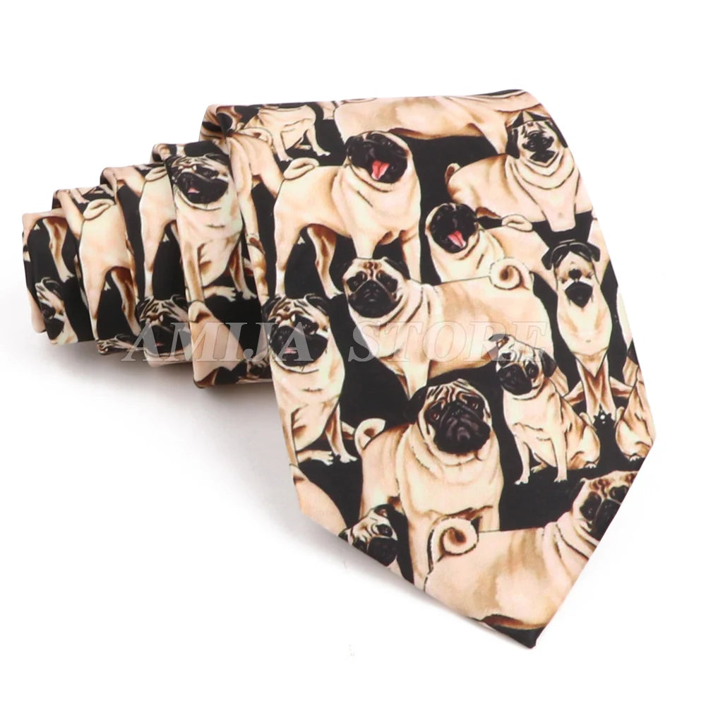 Vintage Imitation Silk Ties Men's Fashion 8cm Graffiti Painting Floral Necktie For Men Wedding Business Soft Printing Tie Wed Gi