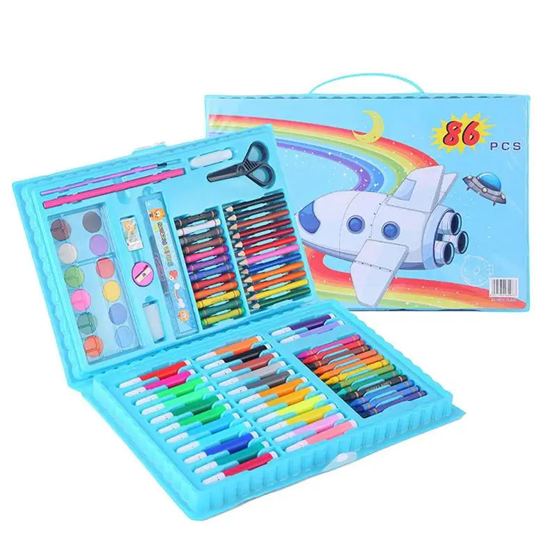 Children Drawing Set Art Painting Set Educational Toy Watercolor Pencil Crayon Color Set Drawing Board Doodle Supplies Kids Gift