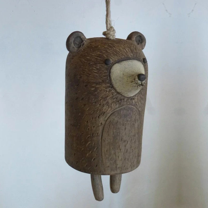 Beautiful Rustic Animal Wind Chimes Room Decoration Cute Chimes Wind Bell Animal Resin Garden Metal Door Outdoor Decor Pendantss