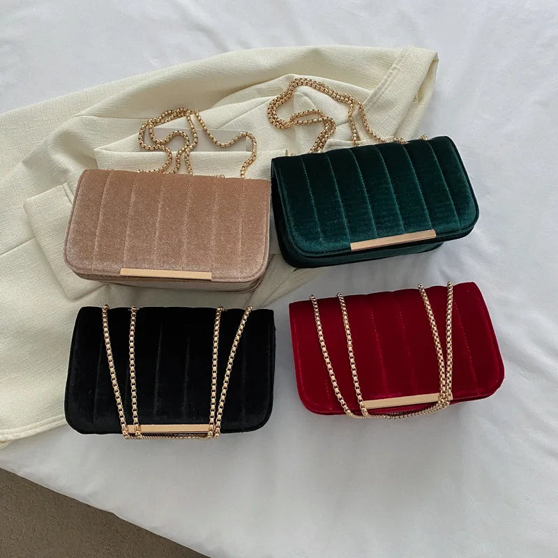 Velvet Bags
Small Square Crossbody Bags
Women's Handbags
Chain Shoulder Messenger Bags
2023 Spring Fashion