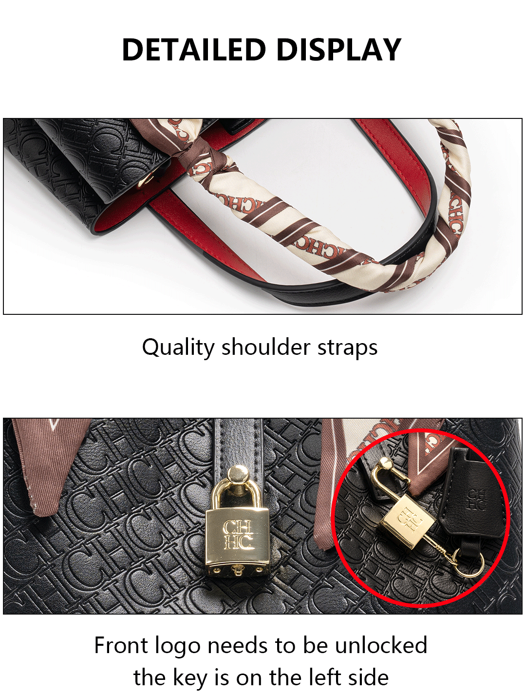 CH Large Capacity Colourful Jacquard Multifunction Bag New Luxury Brand Travel Ladies Handbag Ladies Shoulder Bag Classic Retro