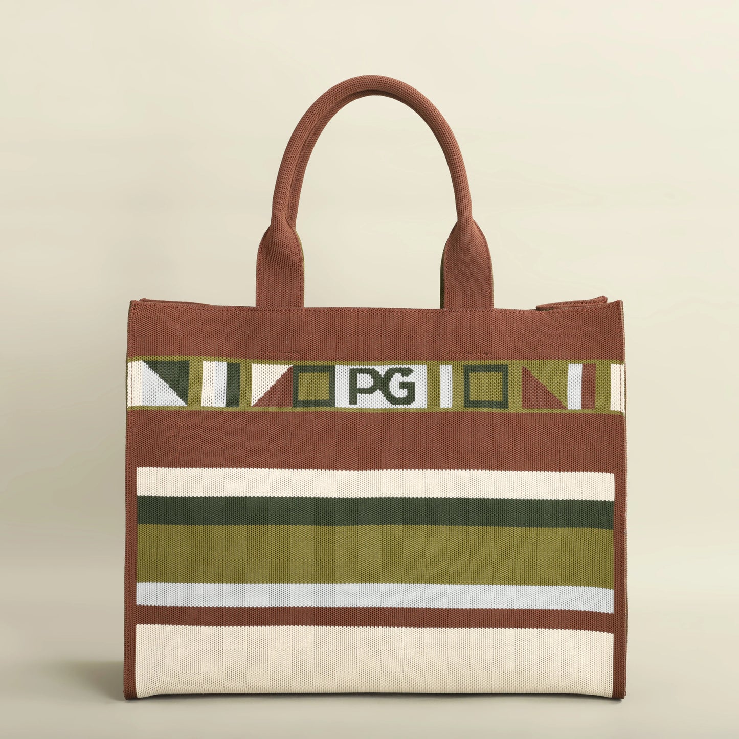 PG PATSY GARIS Unique style design shopping colorful striped handbag fashion shoulder bag