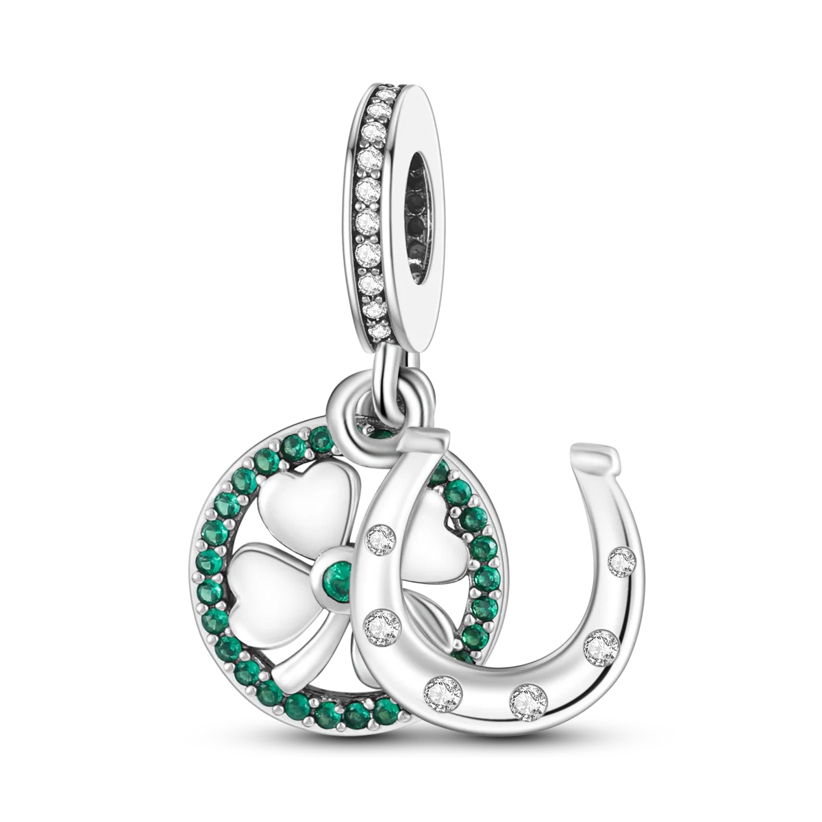 Silver Plated Charms For Woman Summer Green Cactus Avocado Beads Fit Original Pandora Bracelet Necklace DIY Dangle Charms