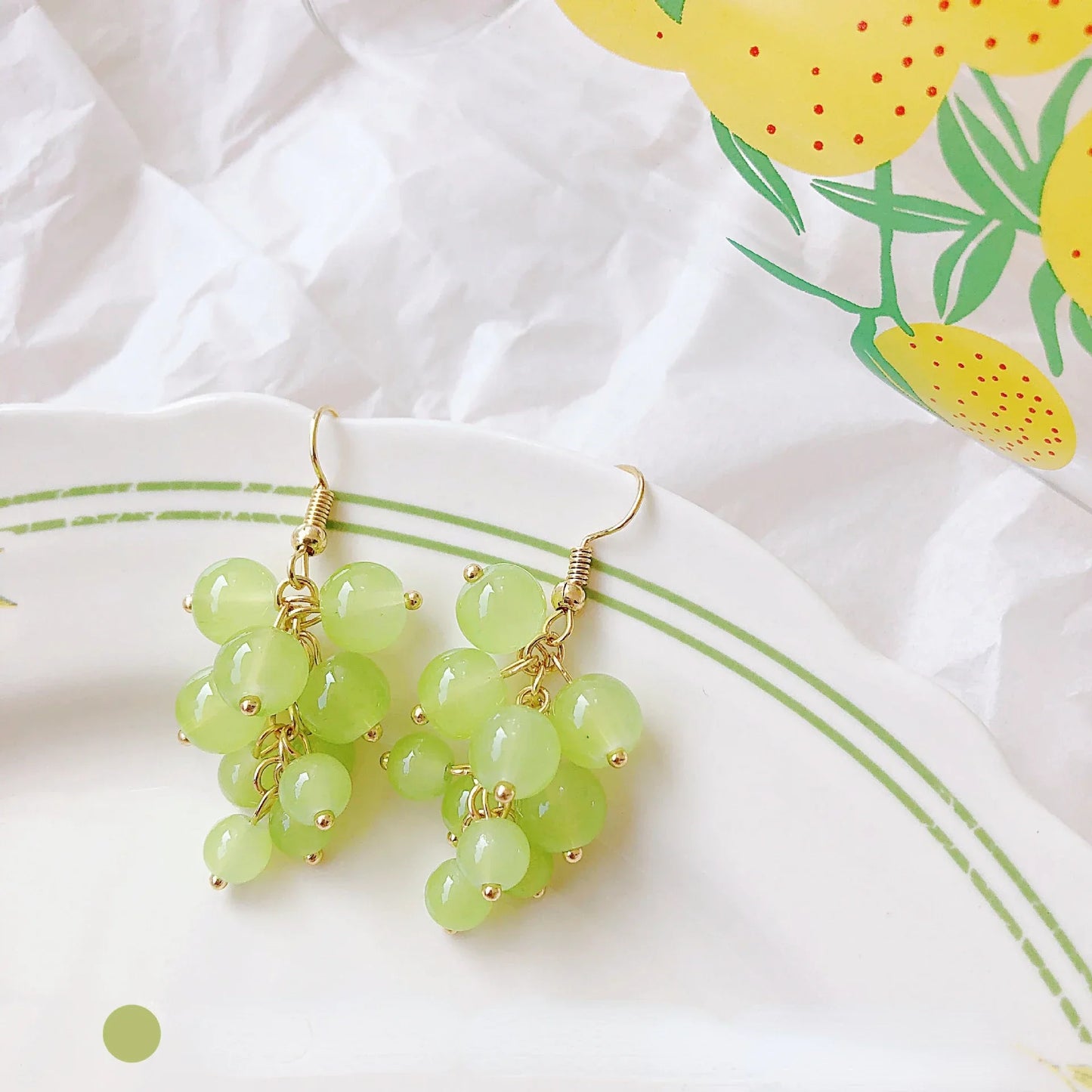 Серьги Женские Fashion Grape Earrings For Women Simple Cute Fruit Drop Dangle Hook Earring Party Trendy Jewelry Accessories Gift