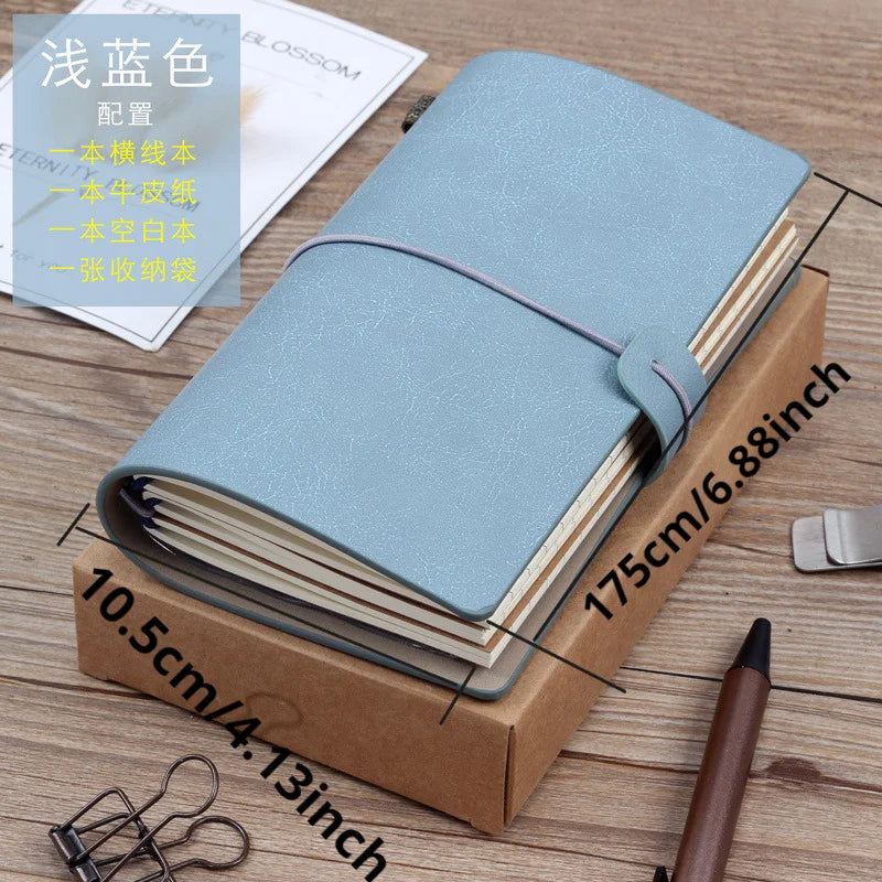 Creative Notebook Travel Ledger A6 Loose-leaf Simple Diary Retro Portable Ledger