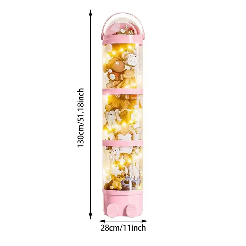 Stuffed Animal Storage Tube Stuffed Animal Storage Tube Organizer Transparent Stuffed Animal Tube Storage For Bedroom Living