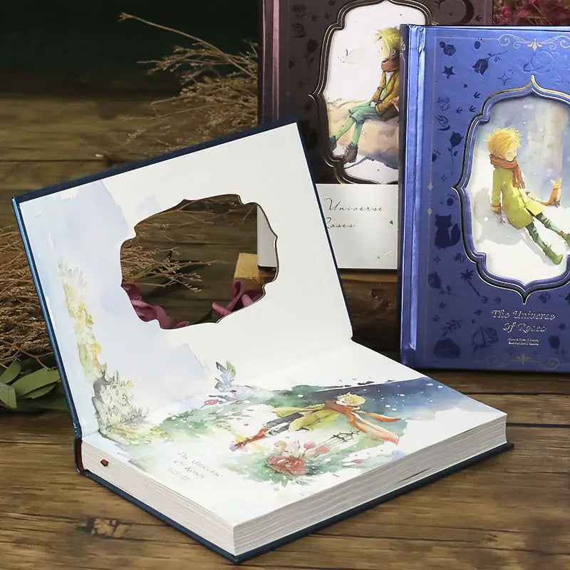 The Little Prince Guardian of Rose Sunset Appointment book Weekly Daily Schedule agenda A5 journal diary notebooks gift box set