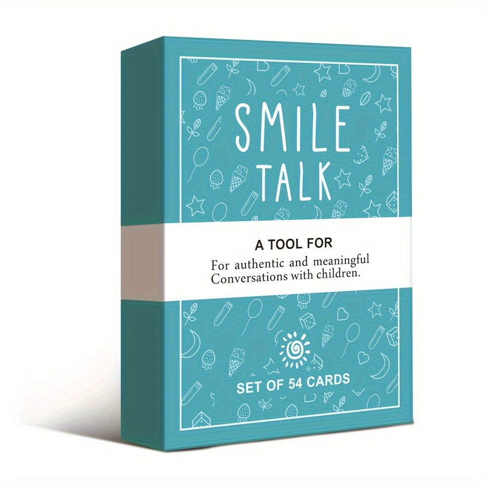 Heart Bridge Smile Talk Card Game - Meaningful Family Conversation & Creative Thinking, Perfect For Parties & Holidays, Ages 8-12