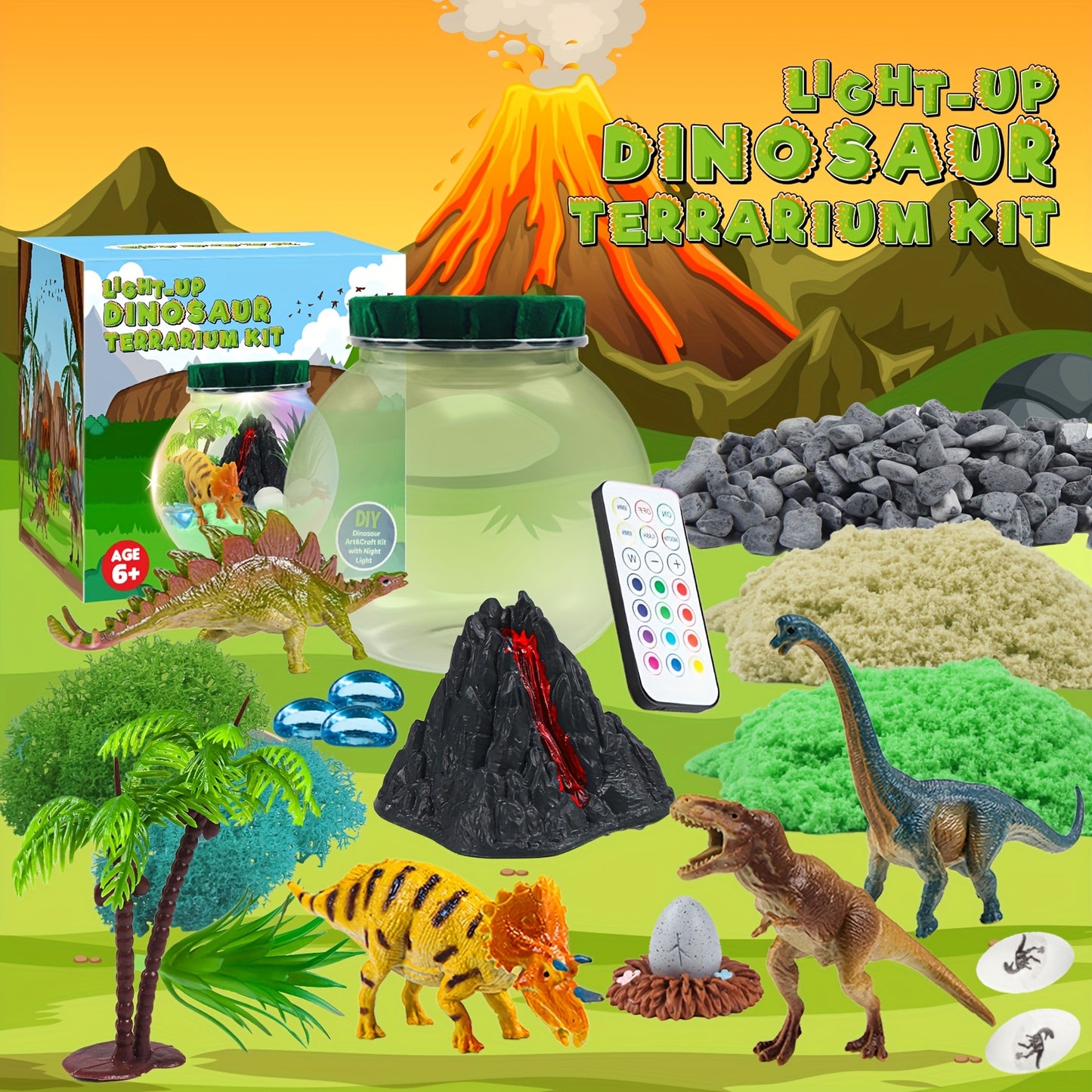 MYDOVA Unicorn Terrarium Crafts Kit for Youngsters - Unicorn Birthday Gifts Toys with LED Night Light & Remote Control DIY Unicorns Toys Arts And Crafts Kit for Youngsters Girls Ages 6-8 8-1 Old