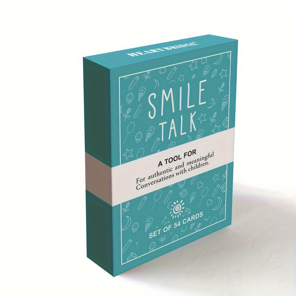 Heart Bridge Smile Talk Card Game - Meaningful Family Conversation & Creative Thinking, Perfect For Parties & Holidays, Ages 8-12