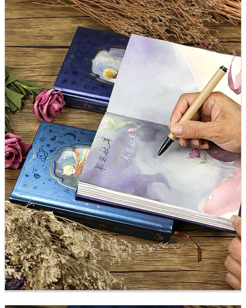 The Little Prince Guardian of Rose Sunset Appointment book Weekly Daily Schedule agenda A5 journal diary notebooks gift box set