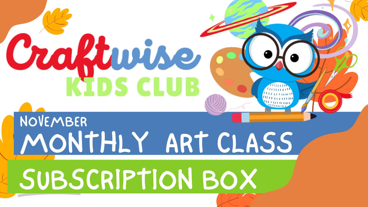 March Spring CraftWise Kids "Art Class" Box