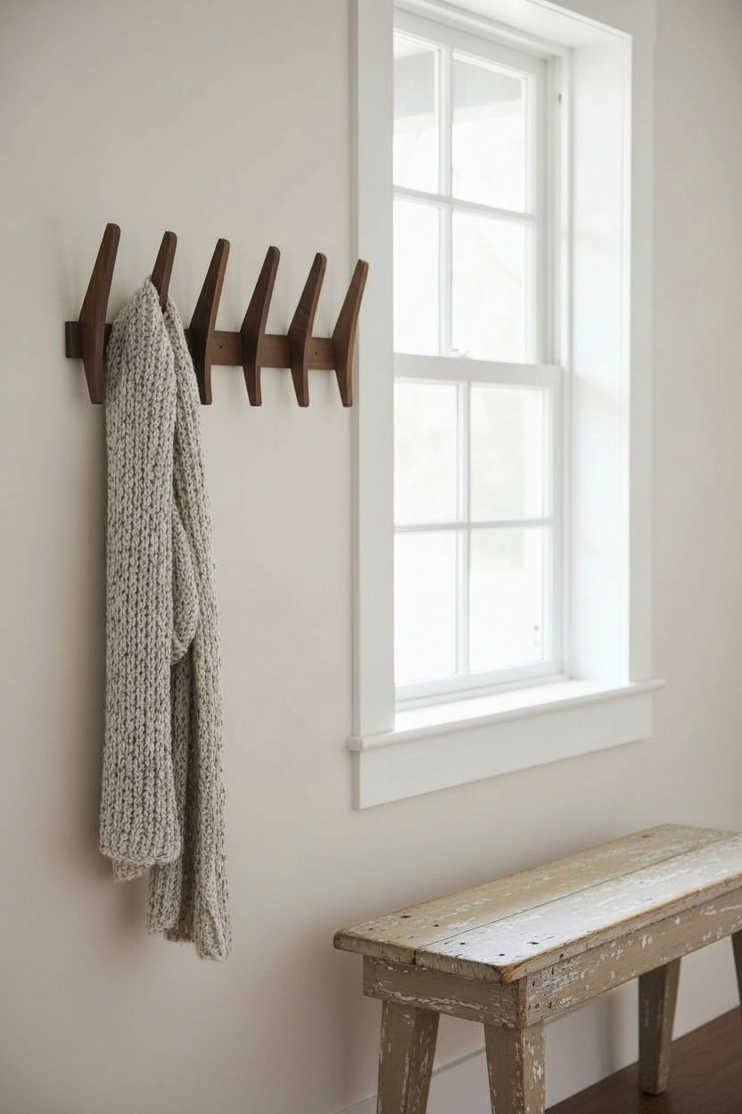 Large Wooden Wall Hanger Mcm