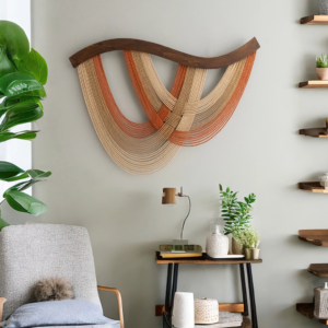 Artisan Macrame Fiber Wall Hanging